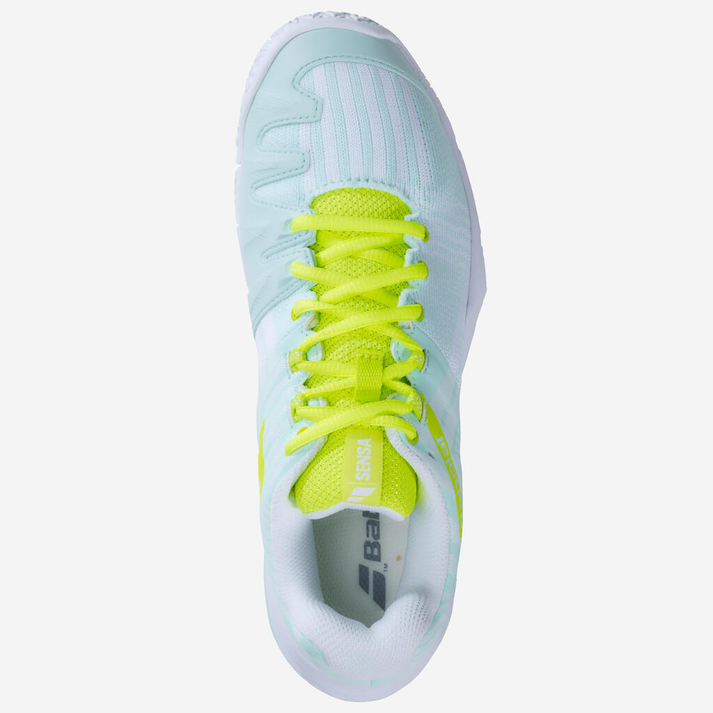 Women's Padel Shoes Sensa 24 - White/Yellow